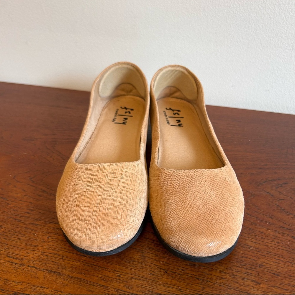 French Sole FS/NY Camel Ballet Flats